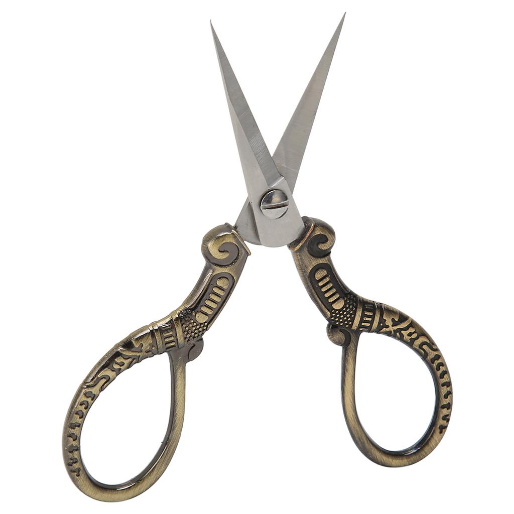 Embroidery Scissors Stainless Steel Vintage Small Portable Stitch Craft Scissors for Sewing DIY