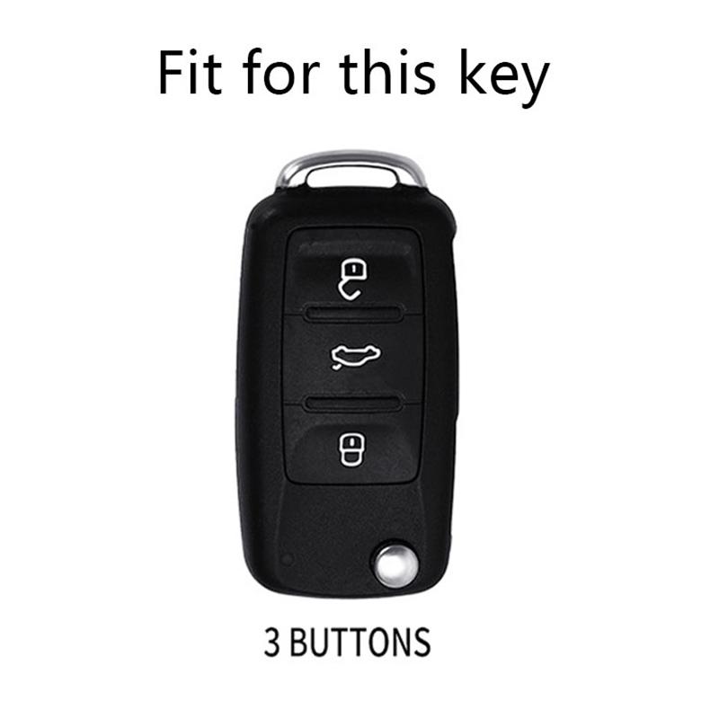 Car Remote Key Case Cover for Volkswagen VW Polo Golf Passat TiguanBeetle Caddy T5 Up Eos Skoda Octavia Seat Leon Altea Fob