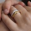 (Silver 925) Croissant Ring CR1840
