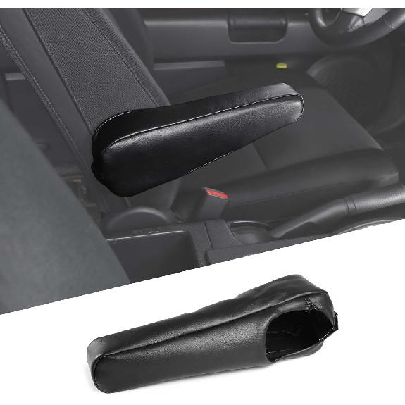 

Front Seat Armrest Cover for Toyot@ FJ Cruiser 2007-2021, 1 Piece Driver Side Car Seat Armrest Protective Cover Accessories Black (Leather-Left) Left