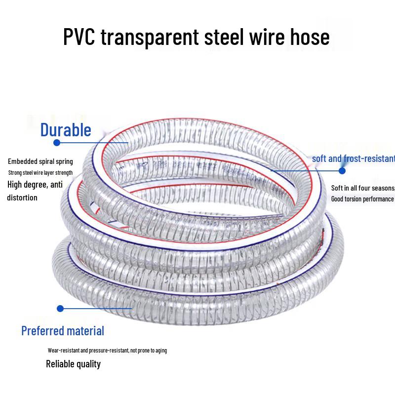 Runhong PVC Transparent Steel Wire Reinforced Hose