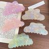 Iridescent Mermaid Claw Clip: Medium Acetate Hair Accessory for Women, Designed for Thin Hair