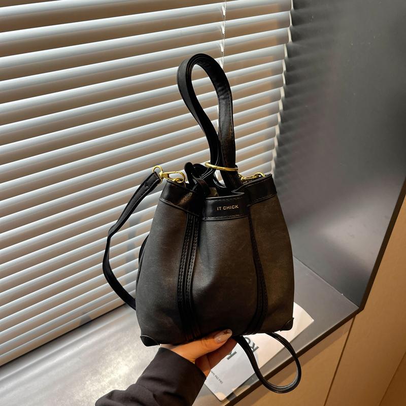 Portable Denim Tote Bag Women's Shoulder Underarm Bucket Bag