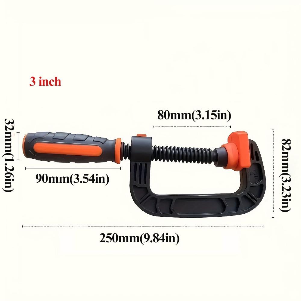 Engineering Plastic G Type Clamp Lightweight Design Spring Clamps Woodworking Clamp  Long Time Use