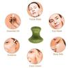 3pcs Natural Jade Mushroom Crystal Gua Sha Stone Facial Massager Quartz Scraping Massage Tool SPA Acupuncture Relaxing Tool