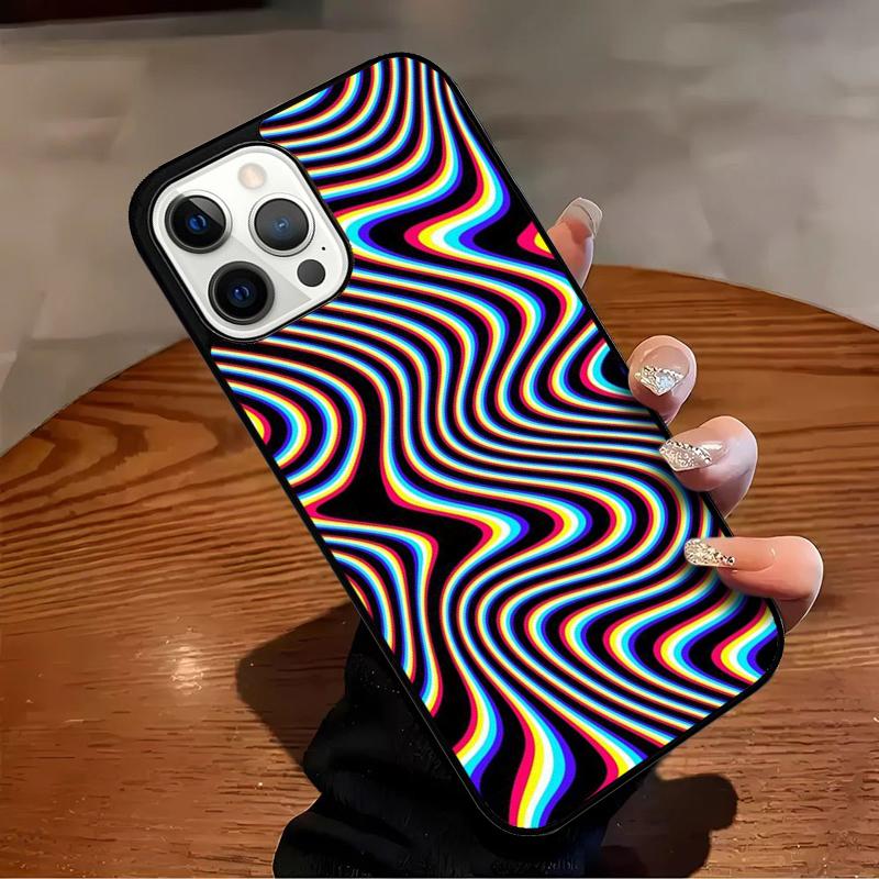 Optical Illusion Print Phone Case For iPhone 17 Air 16 15 14 13 12 11 Pro Max Max Plus Bumper Case Cover