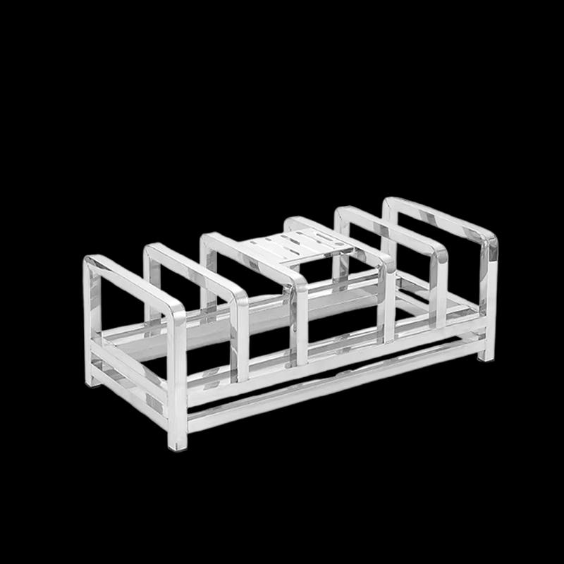 HPMILY 304 Stainless Steel Kitchen Knife and Chopping Board Organizer