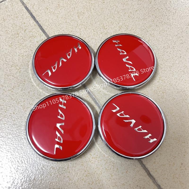 69mm 4 Color Black Red Grey Blue Car Wheel Center Cap Logo Hub Cover Badge Emblem For Haval F7 F7X Jolion H6 2019 2020 2021 2022