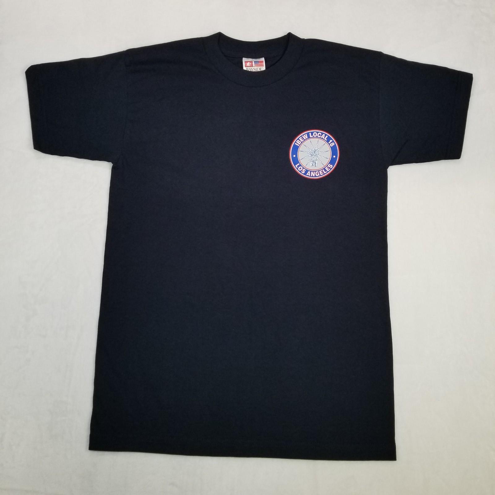 IBEW Local 18 Los Angeles Proud To Be Union Men s Black Size Medium Unisex T-Shirt L