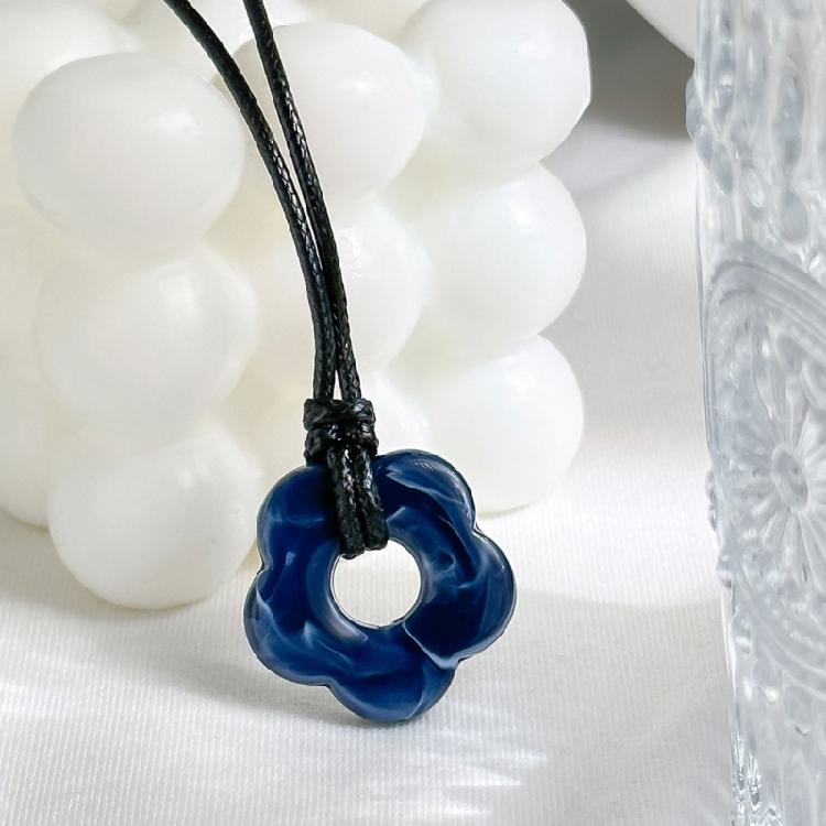 Blütenanhänger Schlüsselbein Kette Mode Schmuck Geschenk Geburtstag Hochzeit Valentinstag