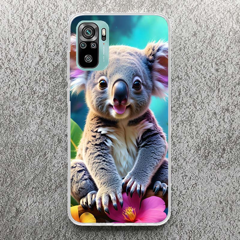 Koala Kawaii Cute Animal Print Soft Case for Xiaomi Redmi Note 14 13 12S 11S Phone Shell 10 Pro Plus 11E 11T 12 11 10S 5G Cover