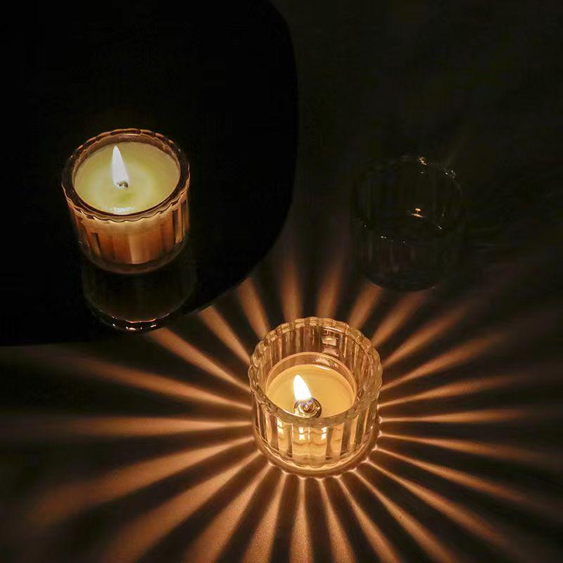 Luxury Crystal Glass Candlestick for Elegant Candlelight Dinner Atmosphere