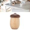 8cm Height Acorn Toothpick Container Wood Acorn Shaped Container Wood Toothpick Holder  Office Use