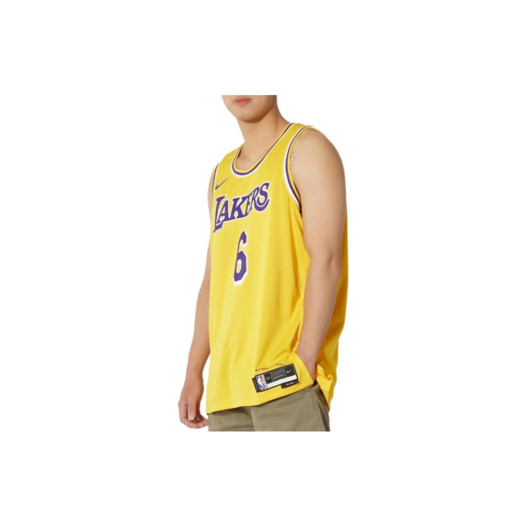 Nike xNBA Lakers  LeBron James No. 6 Jersey  Unisex  Yellow