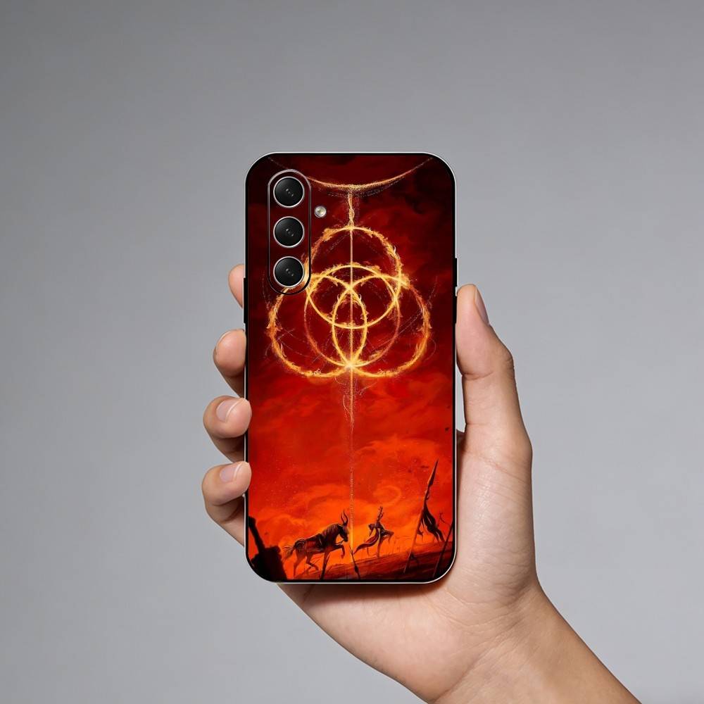 Game E-Elden Ring Phone Case For Samsung Galaxy A73,21,22,32,71,53,52,51,80,5G Soft Black Cover