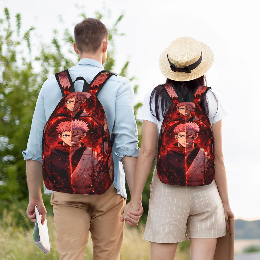 Fashion Jujutsu Kaisen Backpack funko Mochilas Daily For Work Office Retro Washable Rucksack