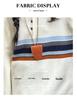 Girls' 2025 Colorblock Polo Sweater: Trendy Knitted Top for Big Kids in Korean Style