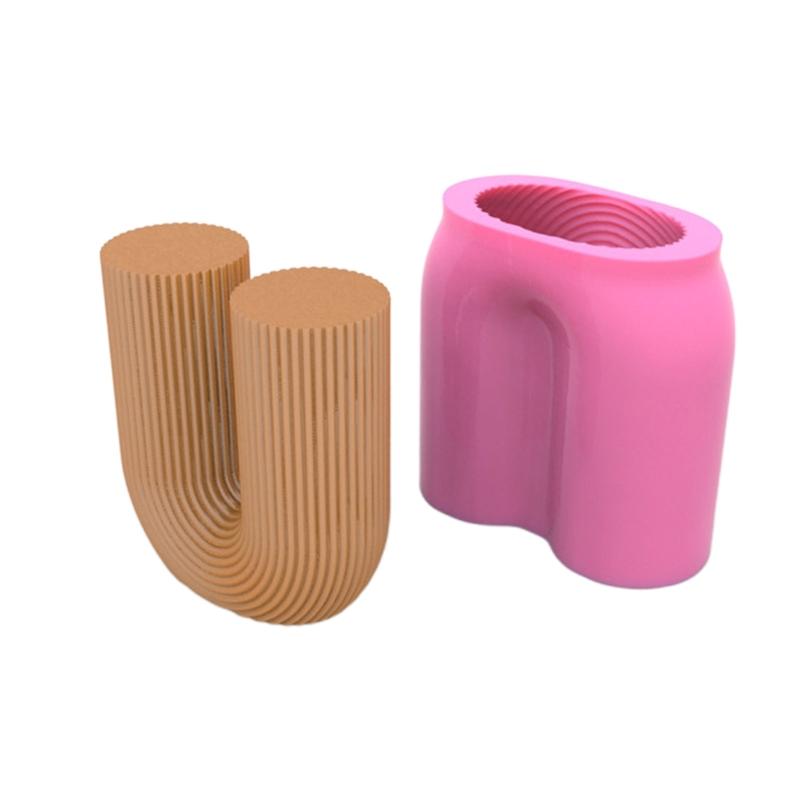 

Для креативной 3D U-образной свечи, силиконовая форма, витая линия, столбчатая свеча, скандинавское космическое рождественское украшение для дома