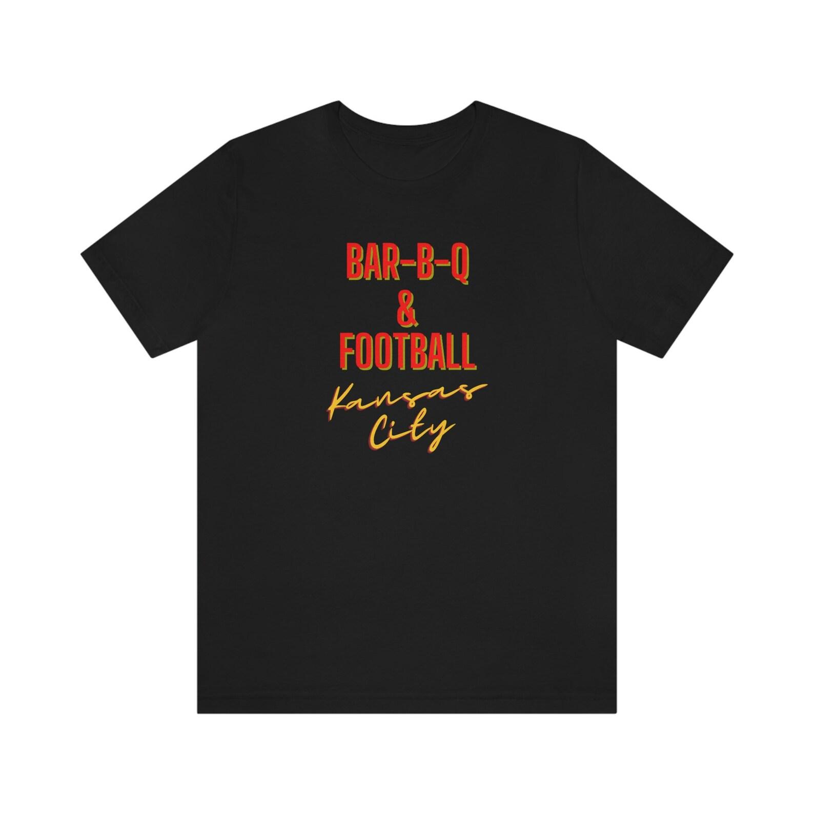 Bar-B-Q and Football, Kansas City, Kansas City Chief s Football, Jersey Short Sleeve Tee 3XL
