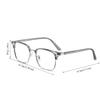 Anti Blue Light Glasses for Men and Women Retro Half Frame Eyebrow Glasses Frame Classic Flat Lens