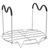 1Pc Steamer Rack Trivet With Heat Resistant Silicone Handles Stainless Steam Rack Pressure Cooker Trivet