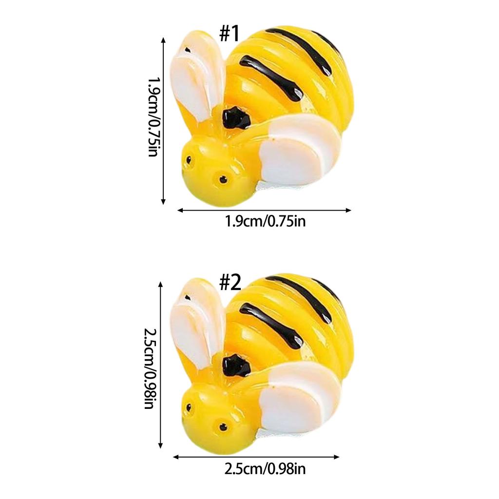 20 Piece Cartoon Miniature Bees Resins Fridge Magnets Funny Refrigerator Magnetic Sticker Kitchen Office Accessories