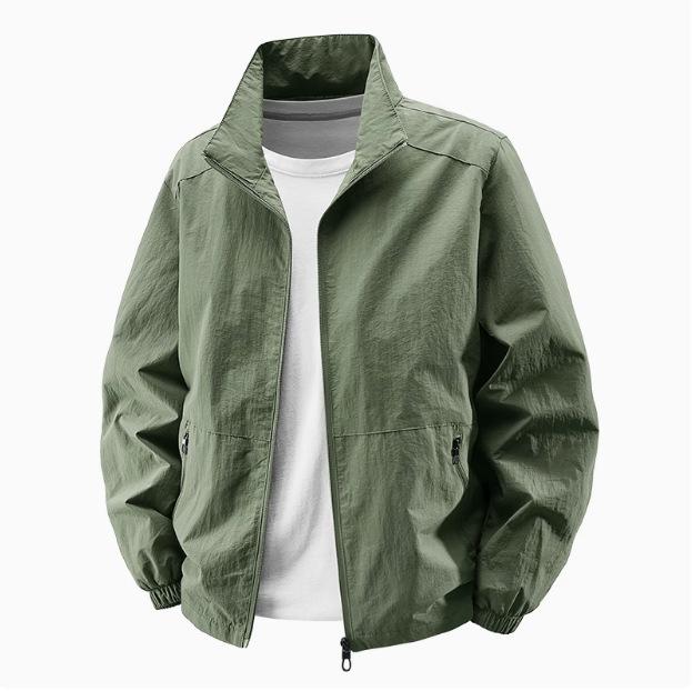 All-match Jacket for Men's Spring and Autumn 2025 New Stand-up Collar Loose Top