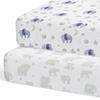 Soft Breathable Cotton Baby Crib Fitted Sheet Set With Animal Print Newborn Toddler Bedding