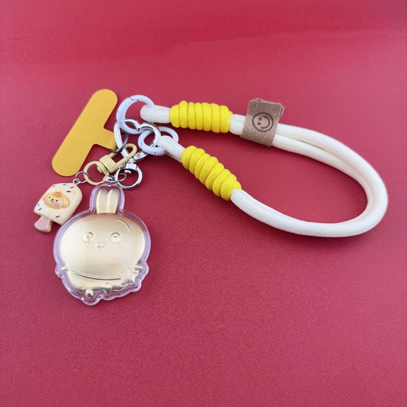Shuibei Hot-Selling 999 Pure Gold Cartoon Keychain Pendant for Mobile Phones