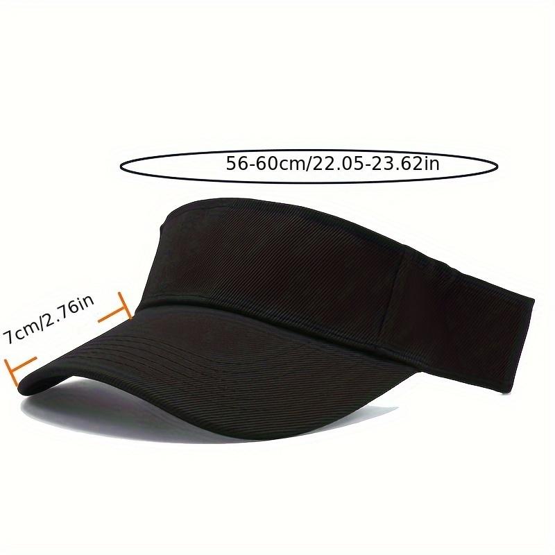 1pc Adjustable Baseball Cap - Lightweight Breathable Sun Hat with Wide Brim, Elastic Fit for Outdoor Beach Travel, Sports & Casual Wear