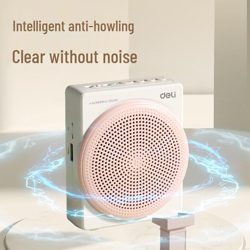 Deli LT910J 10W Wireless Portable Voice Amplifier CN plug (adapter included)
