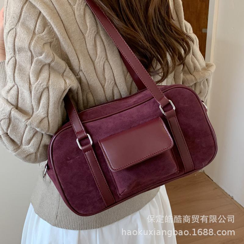 Large-capacity Bag Women's Autumn and Winter Versatile 2025 New Simple Casual Shoulder Underarm Bag Work Commuter Pillow Bag