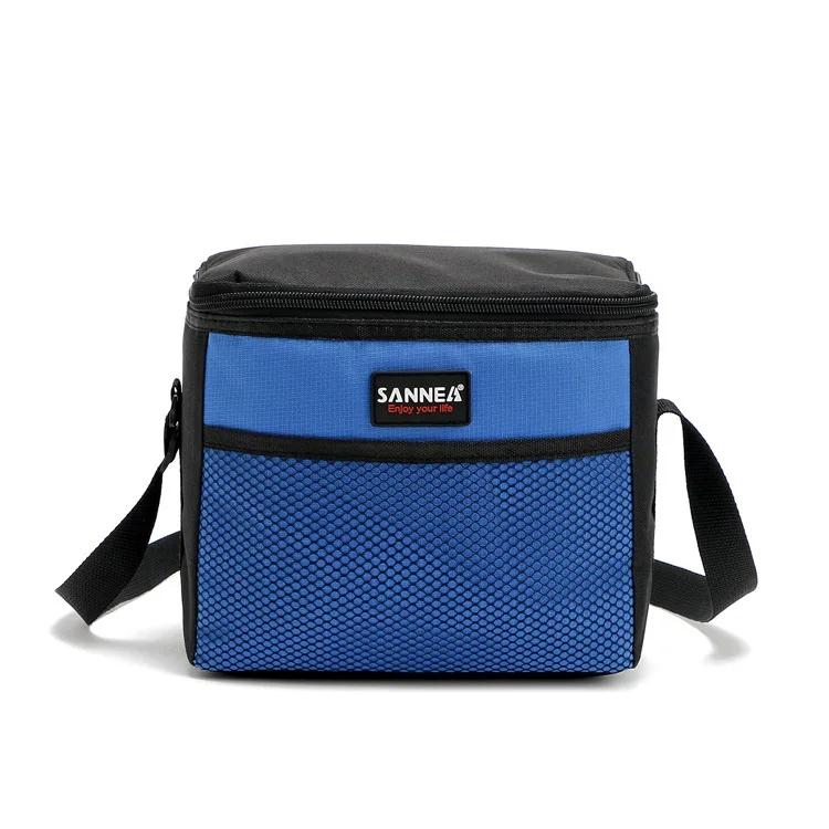 

5L Picnic Bags Outdoor Camping Multi Waterproof Student Lunch Bag Adjustable Shoulder Strap Carrying Lunch Box Ice Pack Bag синий