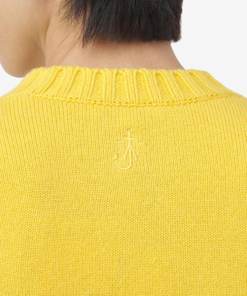 J.W.ANDERSON Bunny Print Wool Blend Knit - Yellow / Kw0943Yn0264200