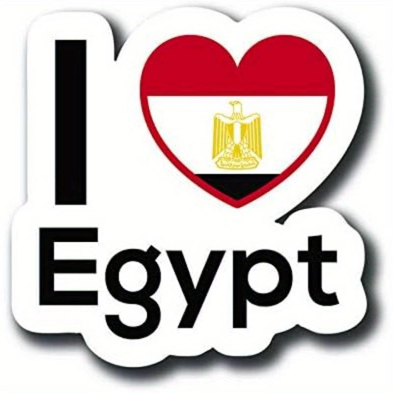 

Love Egypt Flag Decal Sticker Home Pride Travel Car Truck Van Bumper Window 1pc