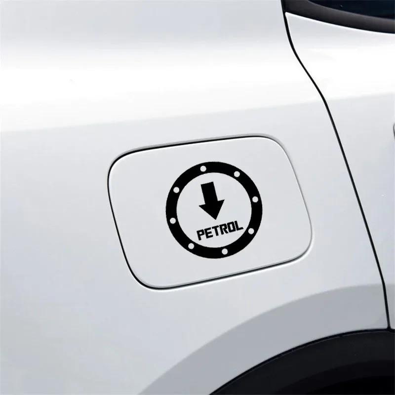 13x13cm Petrol Gas Cap Stickers, Creative Vinyl Film Decals,  Decor for Car Gasoline Cap, Auto Exterior Accessories