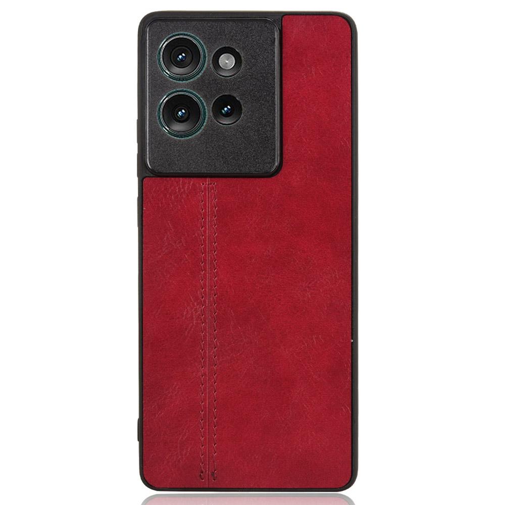 For Motorola Edge 50 5G Case Leather+TPU+PC Phone Cover Stitching Line
