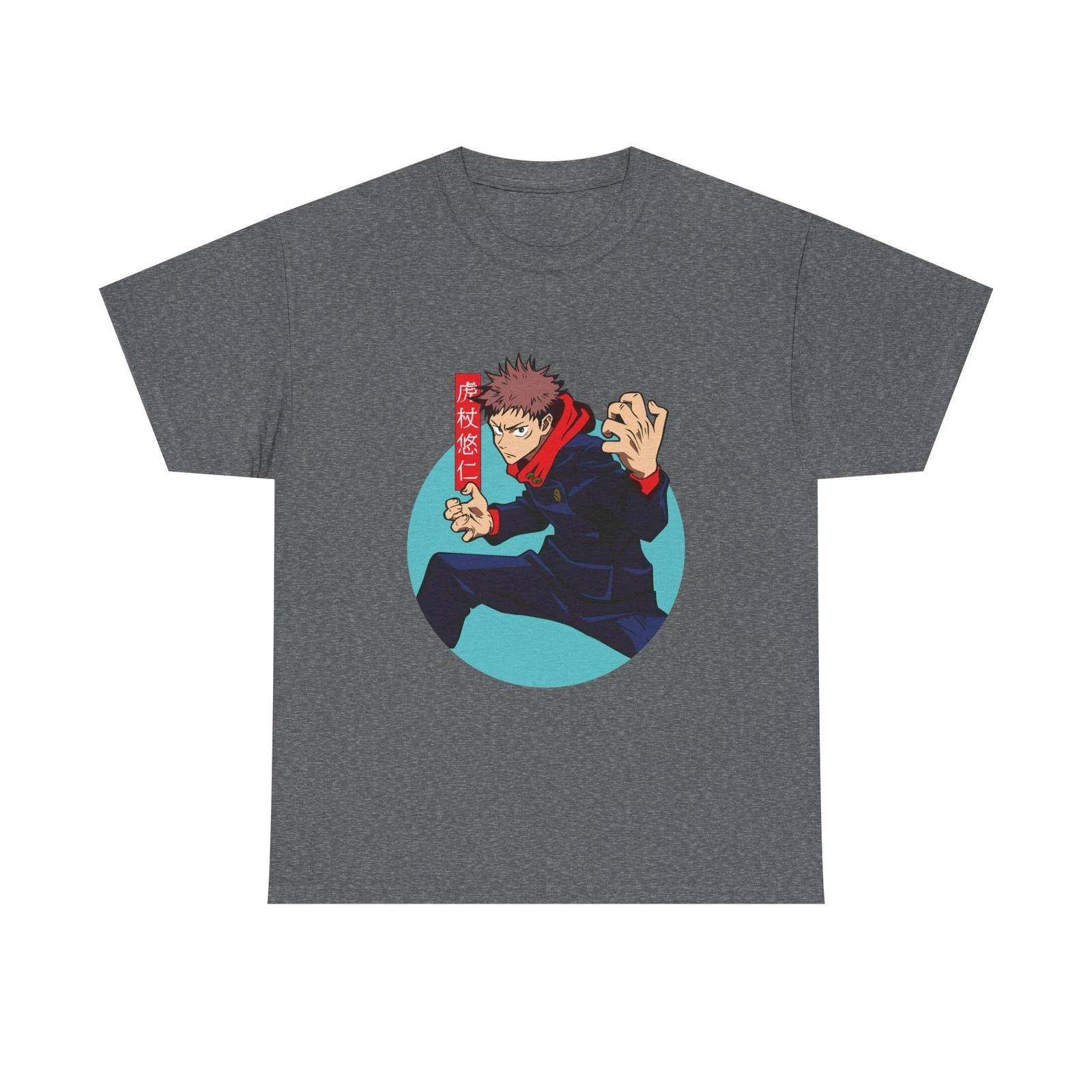 Anime JJK Yuji Tee | Action Pose Graphic Shirt S