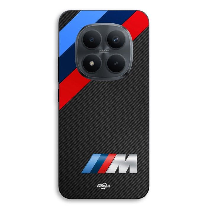 Phone Case - MANIACASE - Xiaomi Redmi Note 15 Pro 5G - BMW M Power Logo - Silicone TPU - Black