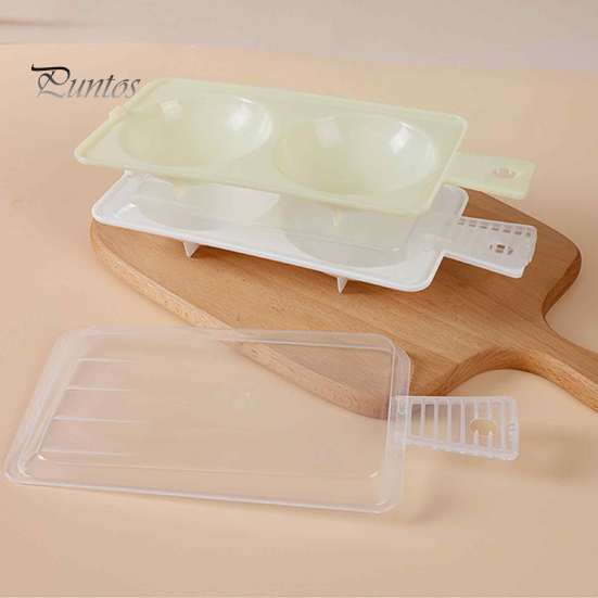 Heat Resistant Egg Cookware Dual-Cavity Microwave Poacher, Cooker Steamer with Lid Fast Breakfast Cooking Tool Handle, Nonstick Poaching Maker,
