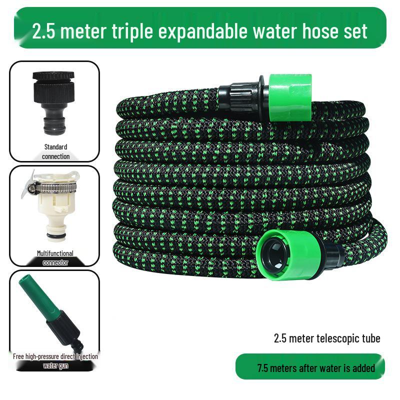 Retractable High-Pressure Hose: Versatile Car Wash & Garden Watering Tool for Easy Storage