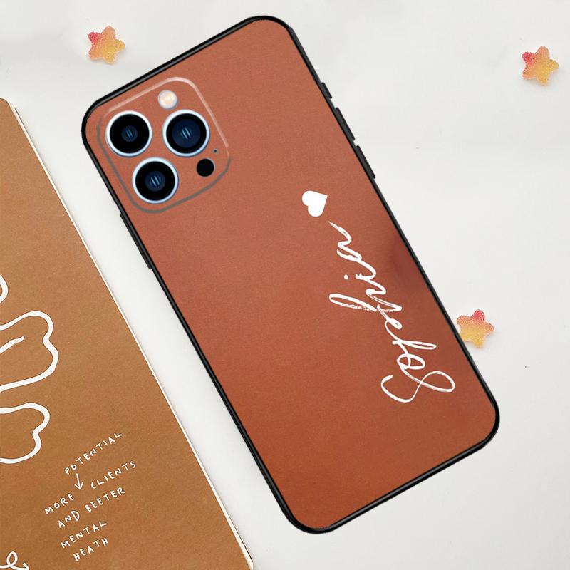 Spersonalizowane etui z monogramem na iPhone 15 16 14 13 12 11 Pro Max Plus X XR XS 12 13 Mini Pokrowiec Akcesoria