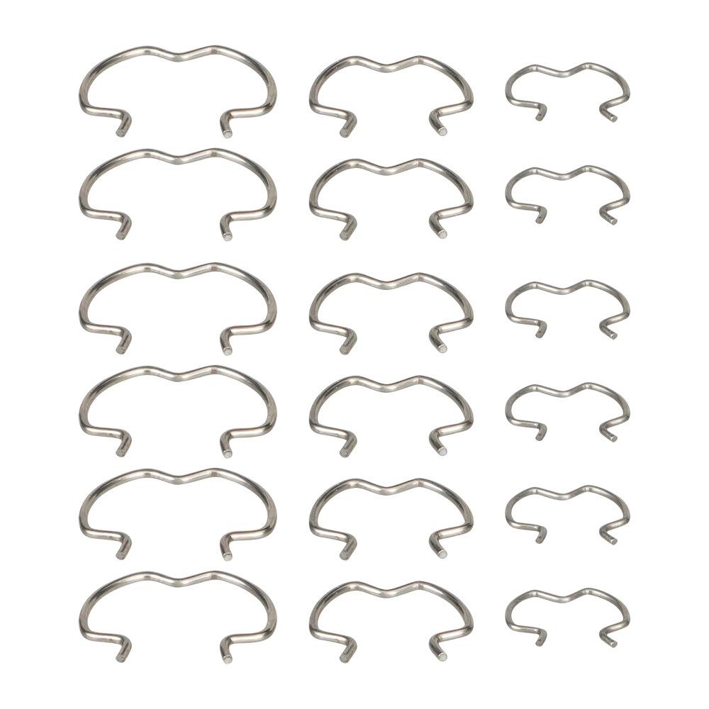 

18pcs Quick Connector Clips,3/8 1/2 5/8 Transmission Cooler Line Clip 800-801