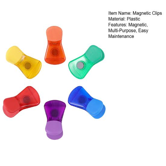 Kitchen Magnetic Clips Set for Fridge Heavy Duty Wide Bag Clip Memo Holder Document Clip for Chips Snacks Storage Bills
