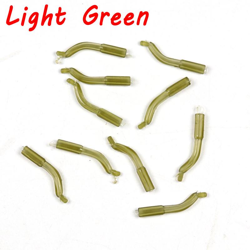 Bimoo 10ks Příslušenství pro lov kaprů Gumový háček Sleeve Line Aligner Maskovací barva Terminál Rybářské potřeby Hair Rig Obratlík