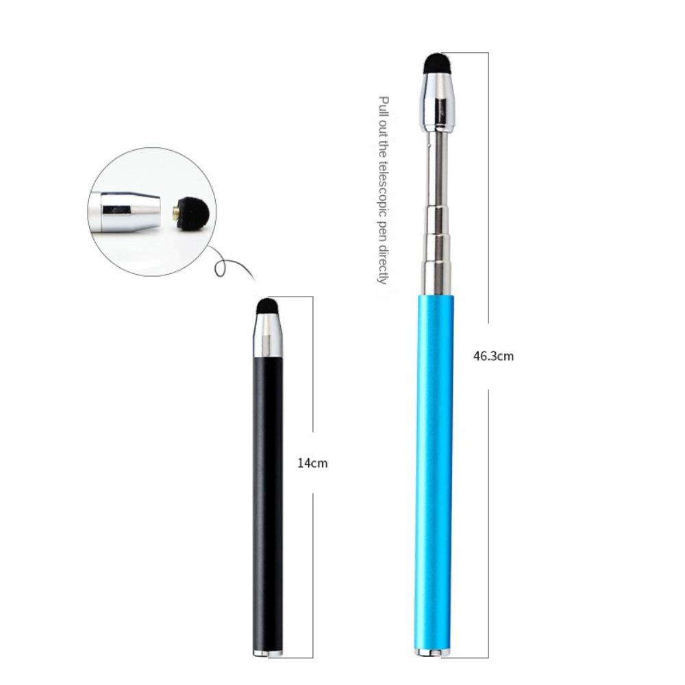 Nerezová ocelová výuková tyčinka, zatahovací ruční prezentační pero, nové výukové nástroje s dotykovou obrazovkou
