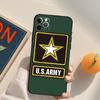 U.S Army Flag Funda Case For iPhone 16 Pro Max 14 11 12 13 15 Pro Max Mini XR 16e 15 16 Plus Phone Cover