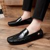 men's Loafers  Chic Women's Patent Leather Loafers - Slip-On Ease, Durable Rubber Sole, Versatile Flats for Everyday Comfort