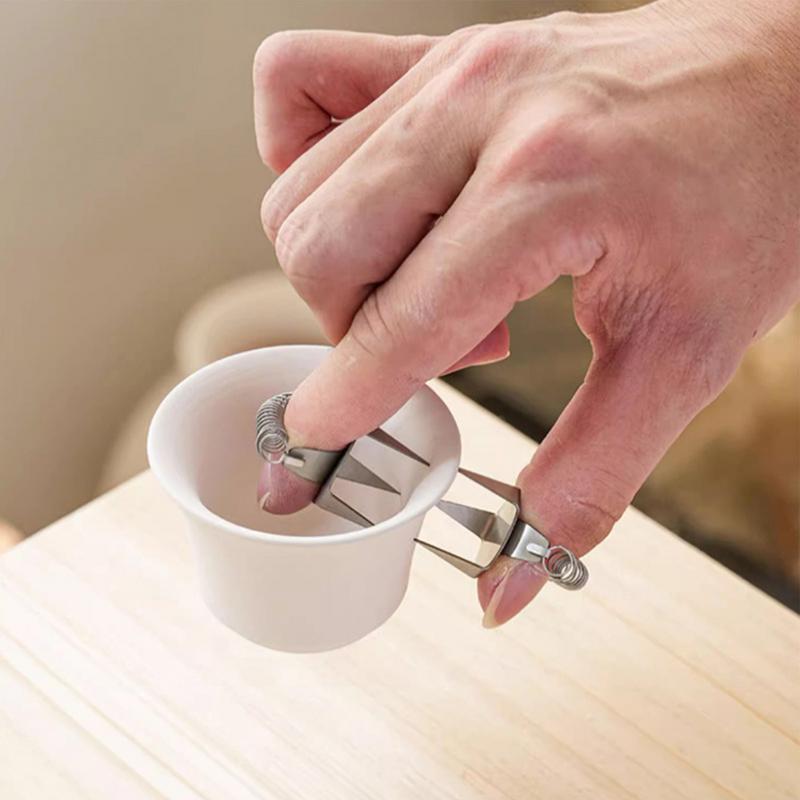 Pottery Clay Glaze Clamps Ceramic Glazing Tools Easy Cleaning Glazed Clamps Porcelain Crafts Tools Pottery Glaze Coloring Clips