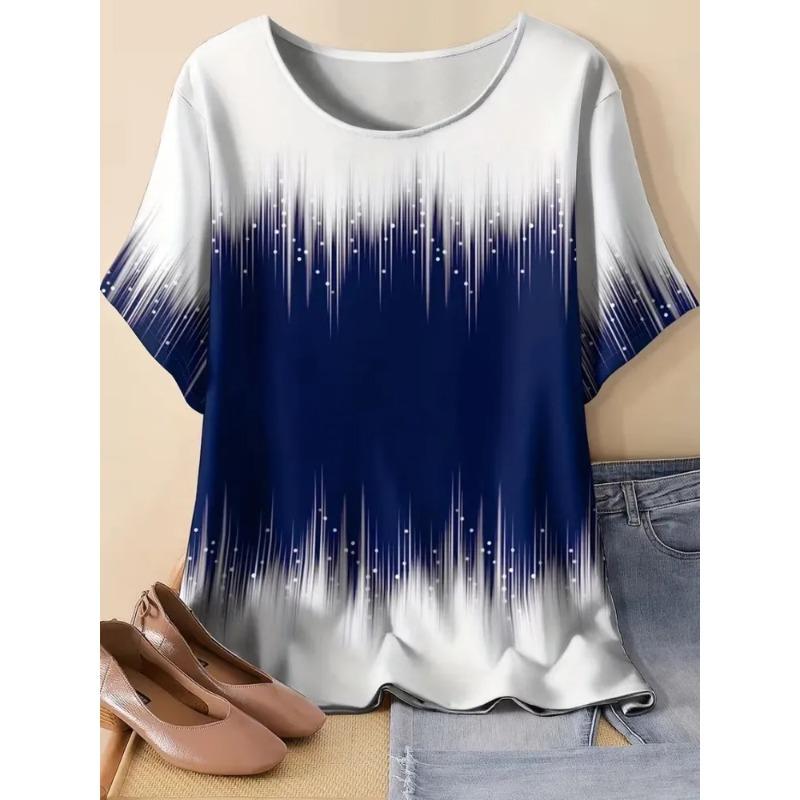 Летняя модная женская футболка с 3D-печатью, дышащая, повседневная XS